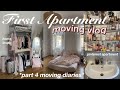 MOVING IN To My FIRST EVER APARTMENT TOUR Organizing Building Hauls Moving Diaries EP 4