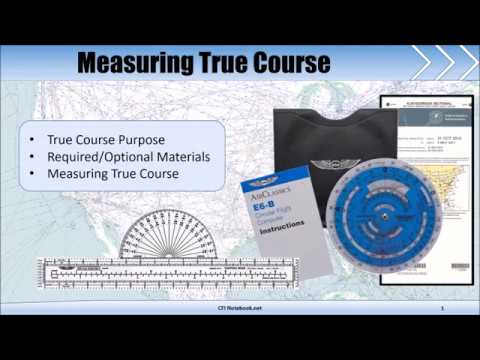 Part of a video titled Measuring True Course - YouTube