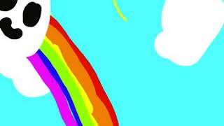 Unicorn pooping a rainbow