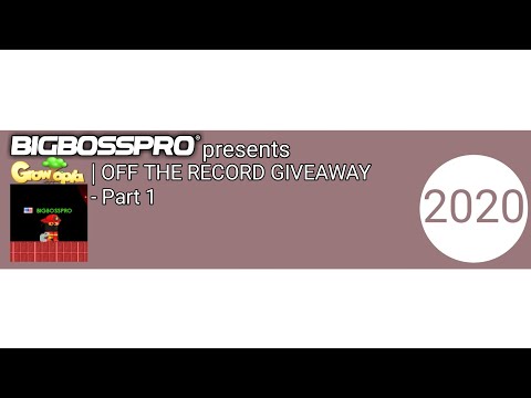 Growtopia | OFF THE RECORD GIVEAWAY 2020 - Part 1