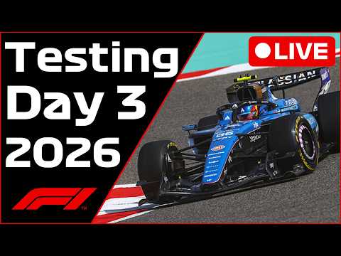 🔴F1 Bahrain Testing - Day 3 - Commentary + Live Timing