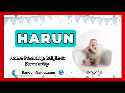 Harun - Baby Boy Name Meaning, Origin & Popularity - RandomNames.com