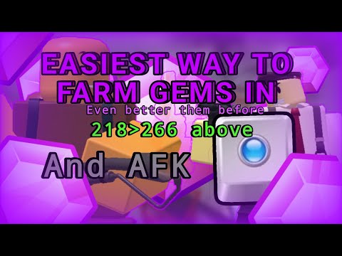 *NEW V2* EASY GEM GRIND SOLO METHOD AND HOW TO AFK (use tiny task) 266 gems per hour (minimum)