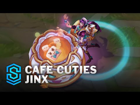 Cafe Cuties Jinx Skin Spotlight - Pre-Release - PBE Preview - League of Legends