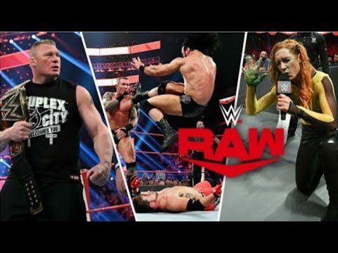 WWE Monday night raw full highlights match 13th January 2020 WWE Raw Monday night highlights
