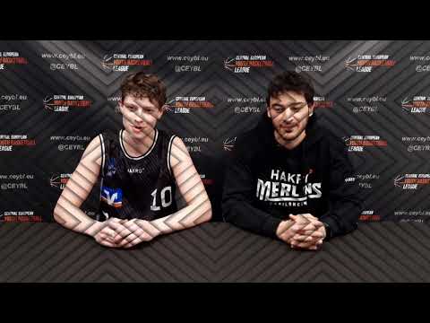 CEYBL - Tournament Wroclaw, press conference HAKRO Merlins Crailsheim - Slávia Trnava
