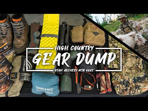 High Country Gear Dump - Utah Archery Mountain Goat