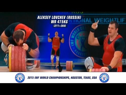 Aleksey Lovchev (Russia). WR 475kg (211+264), Weightlifting Worlds, Houston, USA, 2015