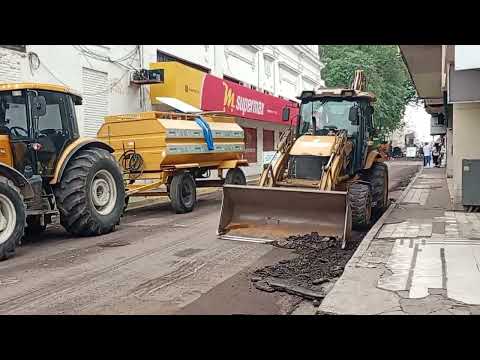 Reparación calle San Juan entre 9 de Julio e Hirigoyen