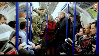 Anti War Protester Attacks British Soldier Social Experiment