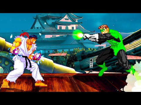 SHIN RYU vs GREEN LANTERN (DC Comics) - Must See Amazing ULTIMATE Fights!