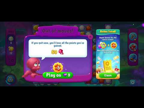 Fishdom gameplay level 2145 fail