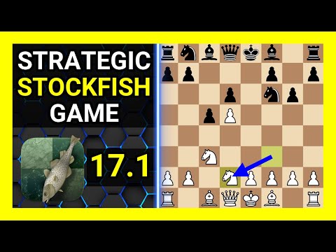 Strategic Stockfish 17.1 Chess Game, Benoni Defense, Knight's Tour Variation