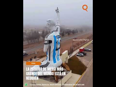 ⚽🇦🇷 La estatua de Messi más grande del mundo está en Neuquén