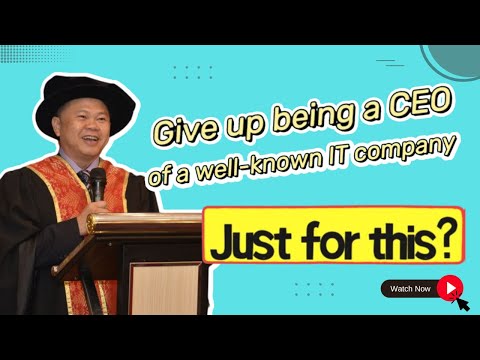 放弃成为 CEO， 竟然只为了这个？| SBIT Training Academy 王博士院长