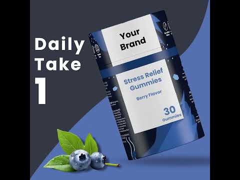 Ashwagandha Gummies Wild Berry Flavor Helps Decrease Stress Levels (Pack of 30)