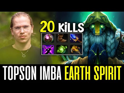 TOPSON Earth Spirit is Back! - Too many WTF Moments! DOTA 2