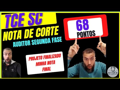 RESULTADO TCE SC - MINHA NOTA FINAL NO CONCURSO DE AUDITOR CIÊNCIAS CONTÁBEIS