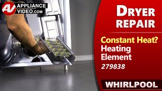 Dryer Overheating - Heating Element Defective - Diagnostic & Repair by Factory Technician