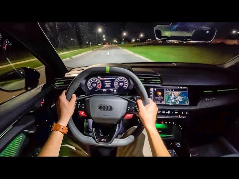 2025 Audi RS3 - POV Night Drive (Binaural Audio)