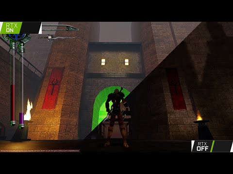 Legacy of Kain: Blood omen 2 ray tracing. RTX Remix On/Off comparison. (RTX remix Portal Hack)