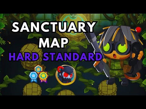 BTD6 HARD STANDARD | NO POWERS | NO MONKEY KNOWLEDGE | SANCTUARY