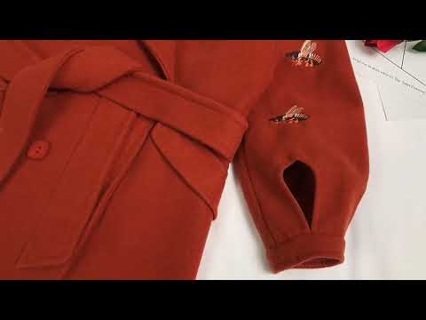 60382 實拍大尺碼毛呢大衣-2色