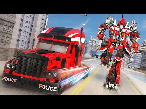 Indian Police Robot Transform Truck - Android Gameplay