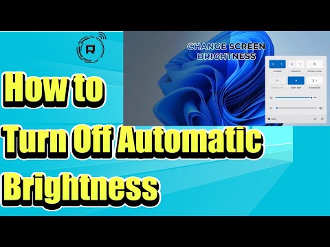 How To Turn Off Automatic Brightness Windows 11/10