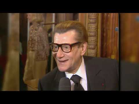 Highlights of Yves Saint Laurent's last show marking the end of his house's Haute Couture era (2001)