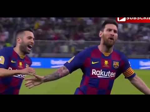 Messi 689 -Messi's equalizer against Atlético Madrid in lost game Supercopa 2019-20 Semi-Finals Home