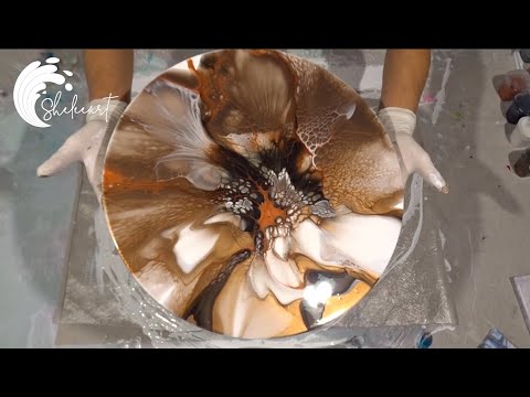 125. Sheleeart Acrylic Fluid Artist - Listen as it talk through my colour layering process.