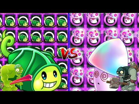 Plants Vs Zombies 2  Zoybean Pod VS Hypno Shroom Max Level with Power UP || PVZ 2