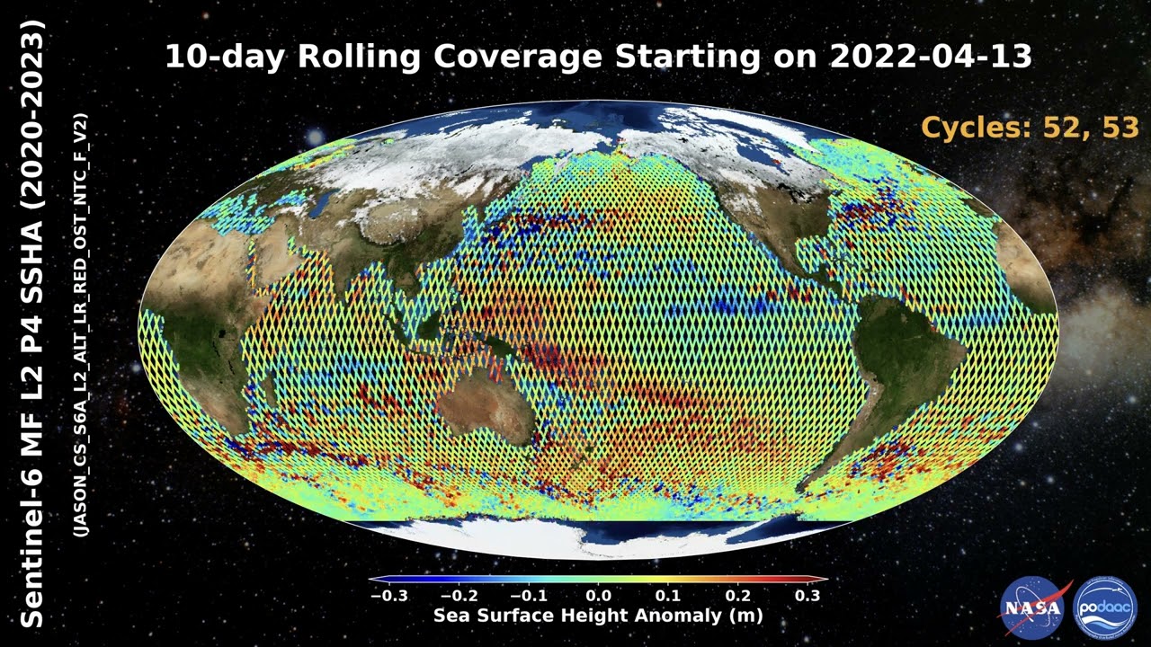 Sea Surface Height Anomaly from Sentinel-6 MF L2 NTC V2 (2020-2023)