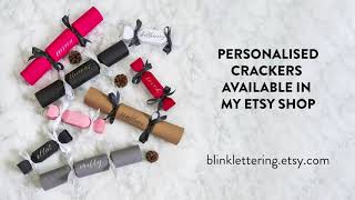 How to assemble small cracker boxes BLINK LETTERING