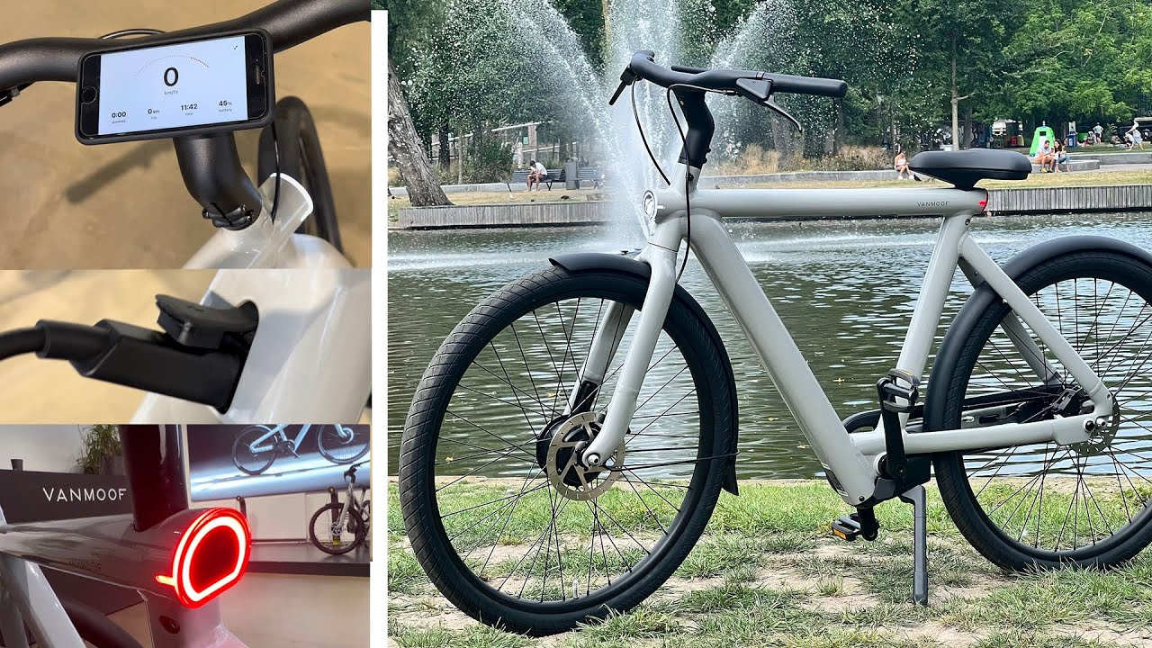 Vanmoof  S5  Close Up weldings & details with iPhone mount | Testride with near production Bike