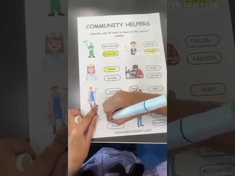 community helper worksheet - Exploralearn