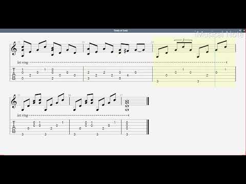 Guitar TAB - Fields of Gold by Sting - arr. hofei | Tutorial Sheet Lesson #imn