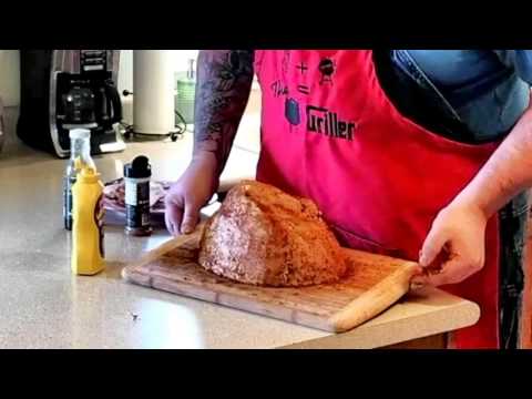 Holiday ham smoked on the BHC with JB's fatboy cowgirl rub and glaze!