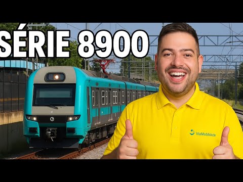 Trem da Série 8900 da ViaMobilidade em operação pela Linha 8-Diamante.