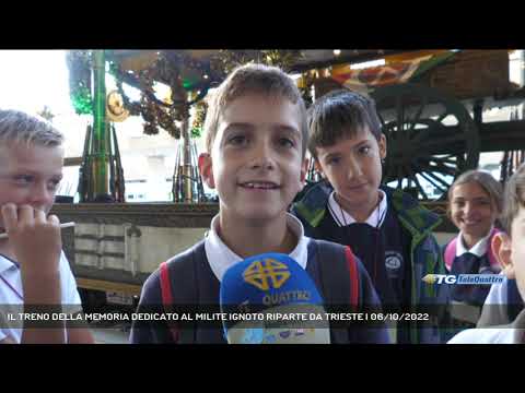 IL TRENO DELLA MEMORIA DEDICATO AL MILITE IGNOTO RIPARTE DA TRIESTE | 06/10/2022