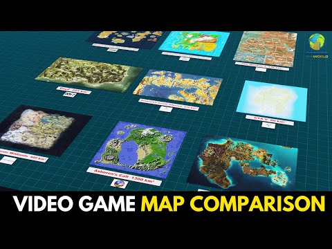 Video Game Maps Size Comparison | 3D Animated Ranking of the Biggest Open World Games in 2025