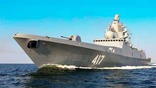 Агрессивно проплыл фрегат "Адмирал Горшков". У ужаса есть пушки.
