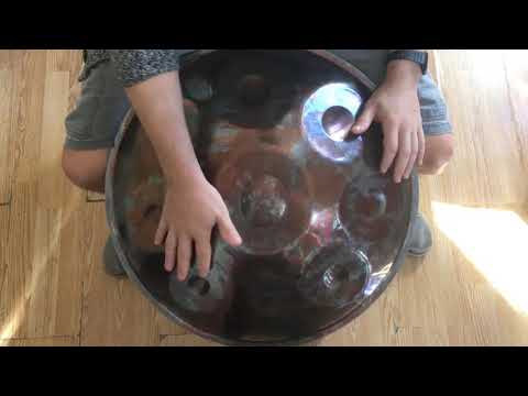Handpan Lesson 3 - Basic chord progression played on E Hijaz handpan