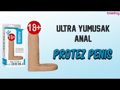 The Ultra Soft Yumuşak Anal 15 cM Protez Penis Halkası Çift Yönlü İlişki