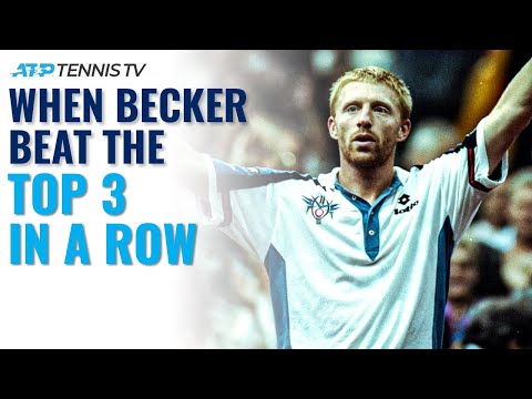 When Boris Becker Beat The Top 3 In A Row To Win Stockholm 1994!