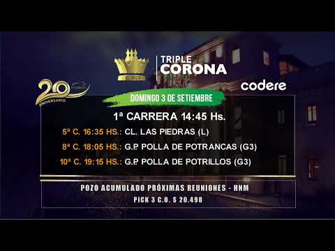 CARRERAS HIPODROMO MARONAS 2/09/2023