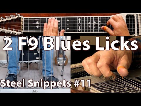 2 F9 Blues Licks | Steel Snippets #11 | Pedal Steel Guitar Lesson