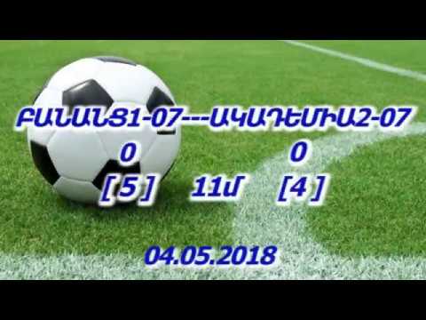 Banants1-07 Akademia2-07 0-0 04.05.2018