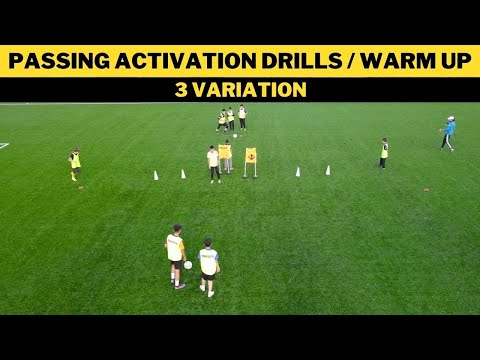 Passing Activation Drills / Warm UP | 3 Variation |  Football/Soccer Drill thumbnail